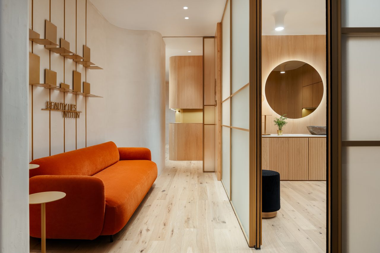 Award-winning wellness and aesthetic center interior in Brussels – MV Beauty Art